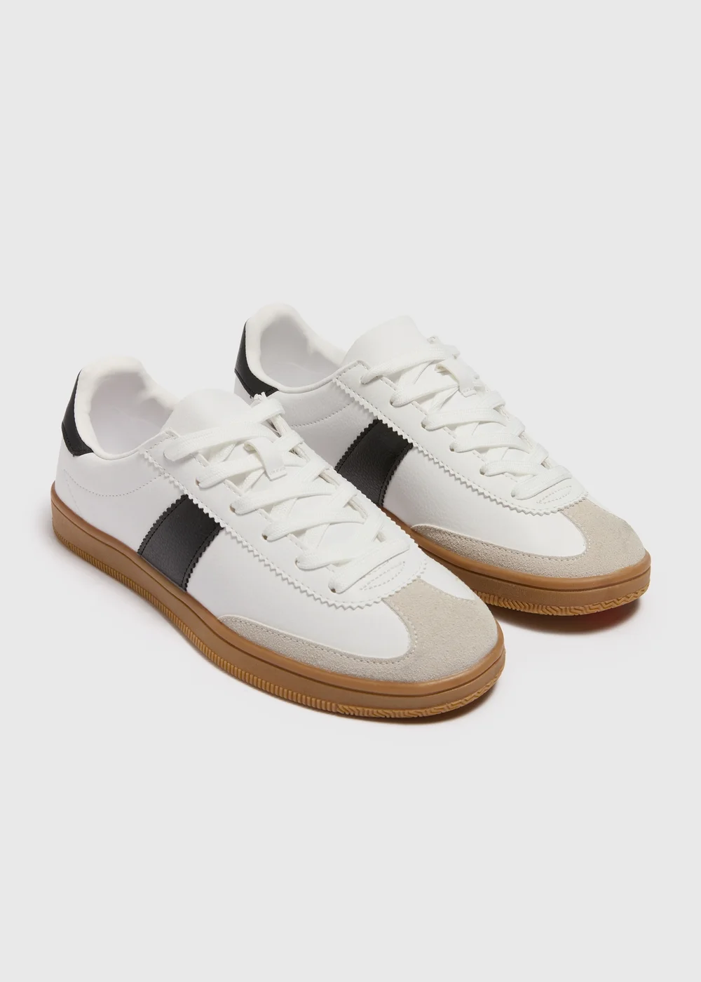 White Retro Trainers - Size 3 Image 1