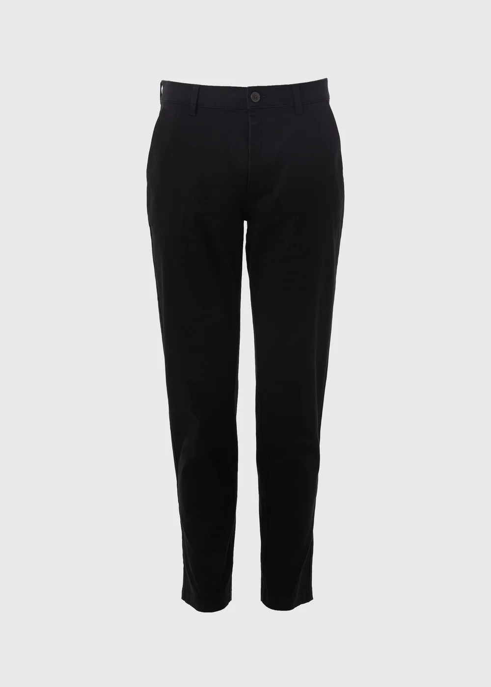 Black Straight Fit Chinos - 38 Waist Long Image 5