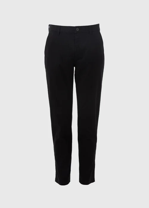 Black Straight Fit Chinos - 38 Waist Long Image 5
