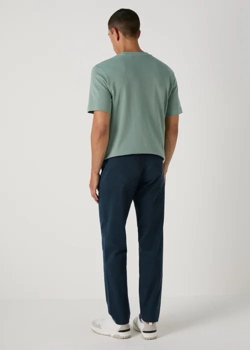 Navy Slim Fit Chinos - 38 Waist Long Image 2