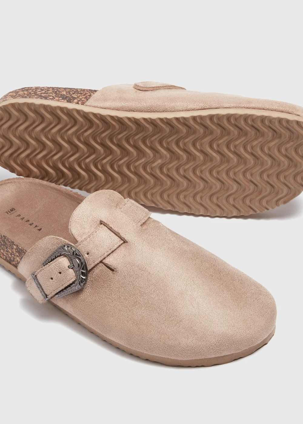 Taupe Close Toe Footbeds - 7 Image 2