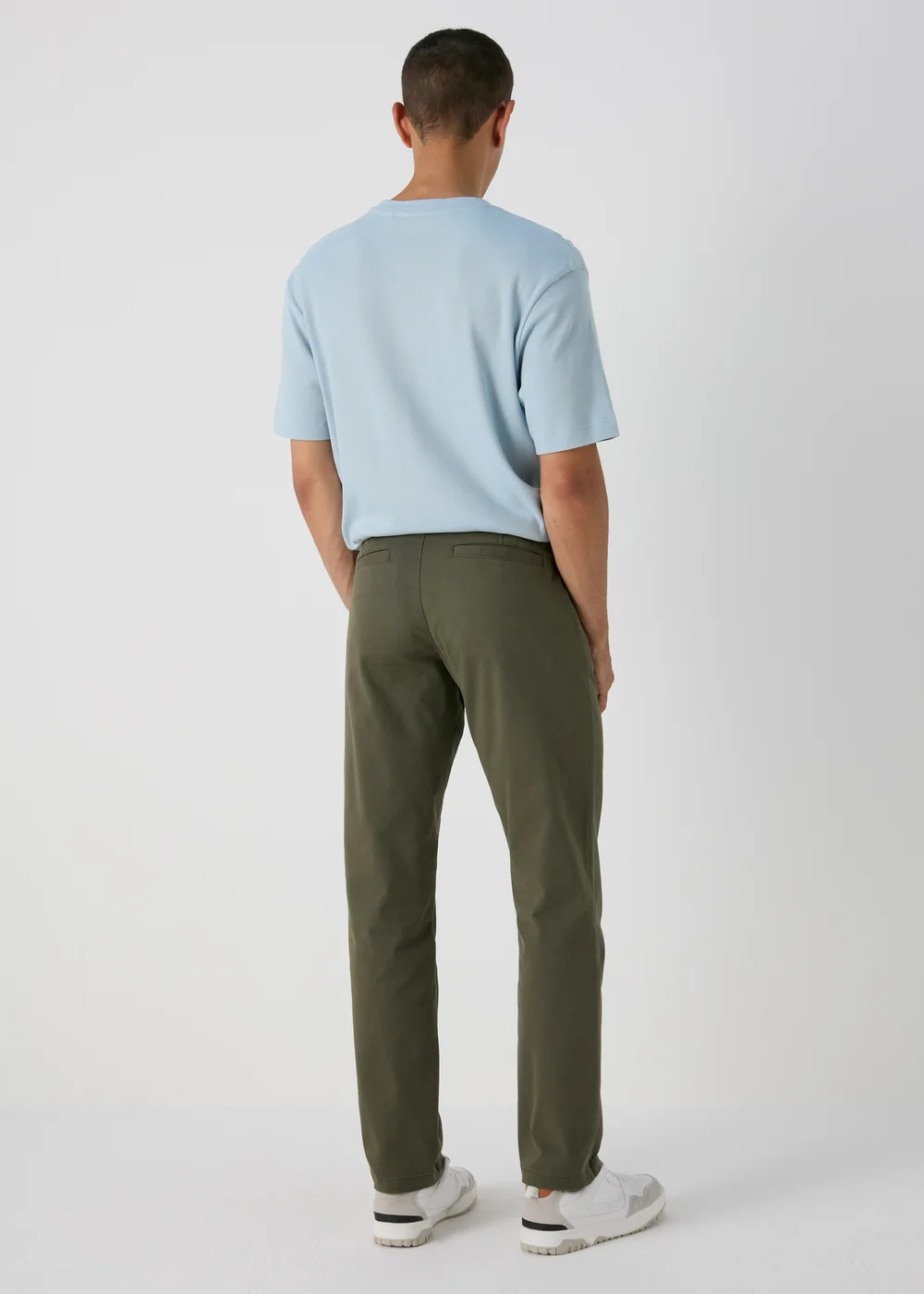 Khaki Slim Fit Chinos - 30 Waist Regular Image 2