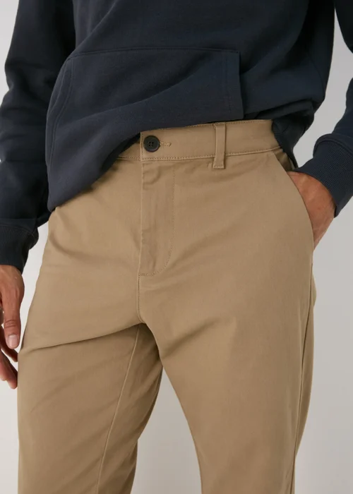 Beige Slim Fit Chinos - 30 Waist Regular Image 3