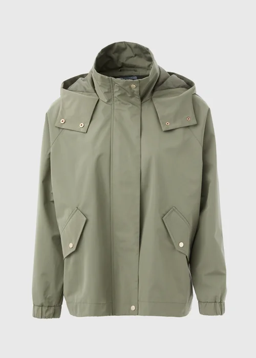 Khaki Mid Length Mac Coat - 8 Image 5
