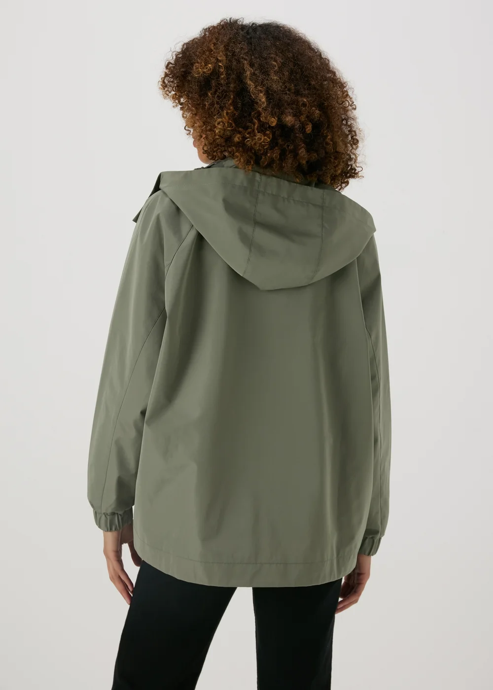 Khaki Mid Length Mac Coat - 8 Image 2