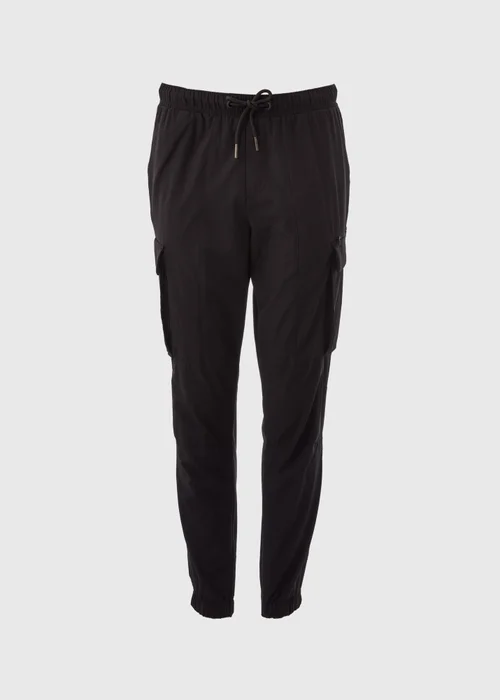 Black Drawcord Cargo Trousers - Extra small Image 4