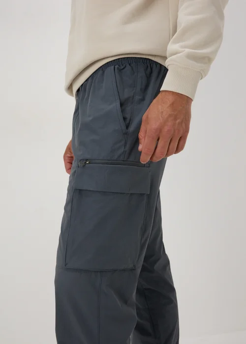 Blue Drawcord Cargo Trousers - Extra small Image 3
