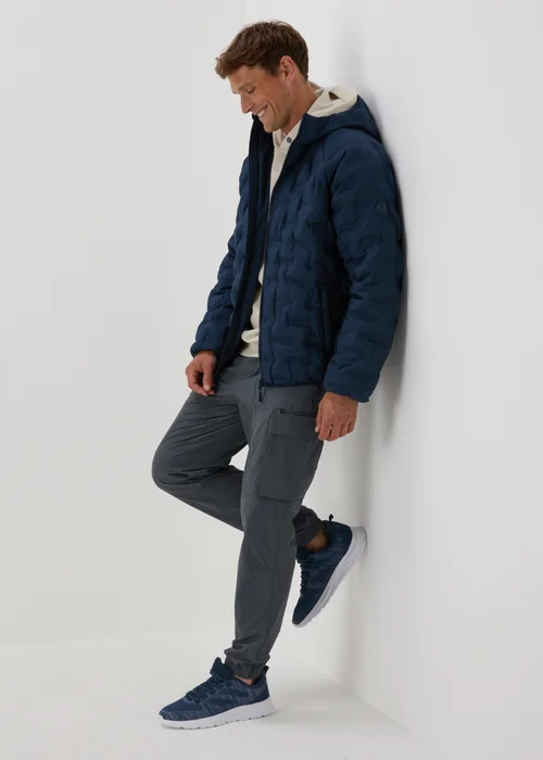 Blue Drawcord Cargo Trousers - Extra small Image 4