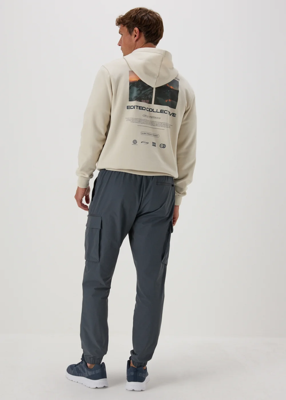 Blue Drawcord Cargo Trousers - Extra small Image 2