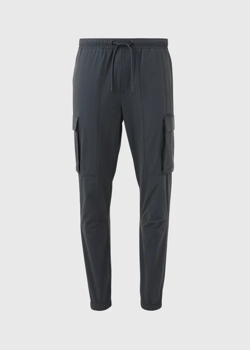 Blue Drawcord Cargo Trousers - Extra small Image 5