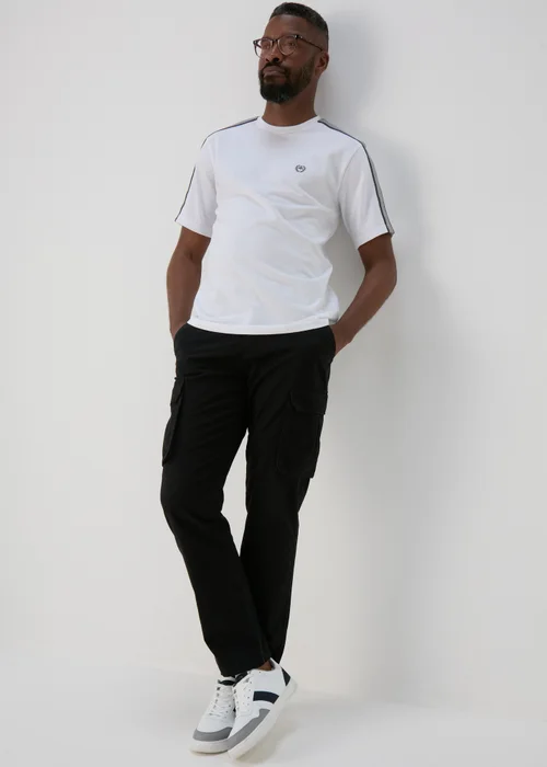 Black Drawcord Cargo Trousers - Extra small Image 1