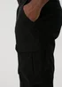 Black Drawcord Cargo Trousers - Extra small Image 3