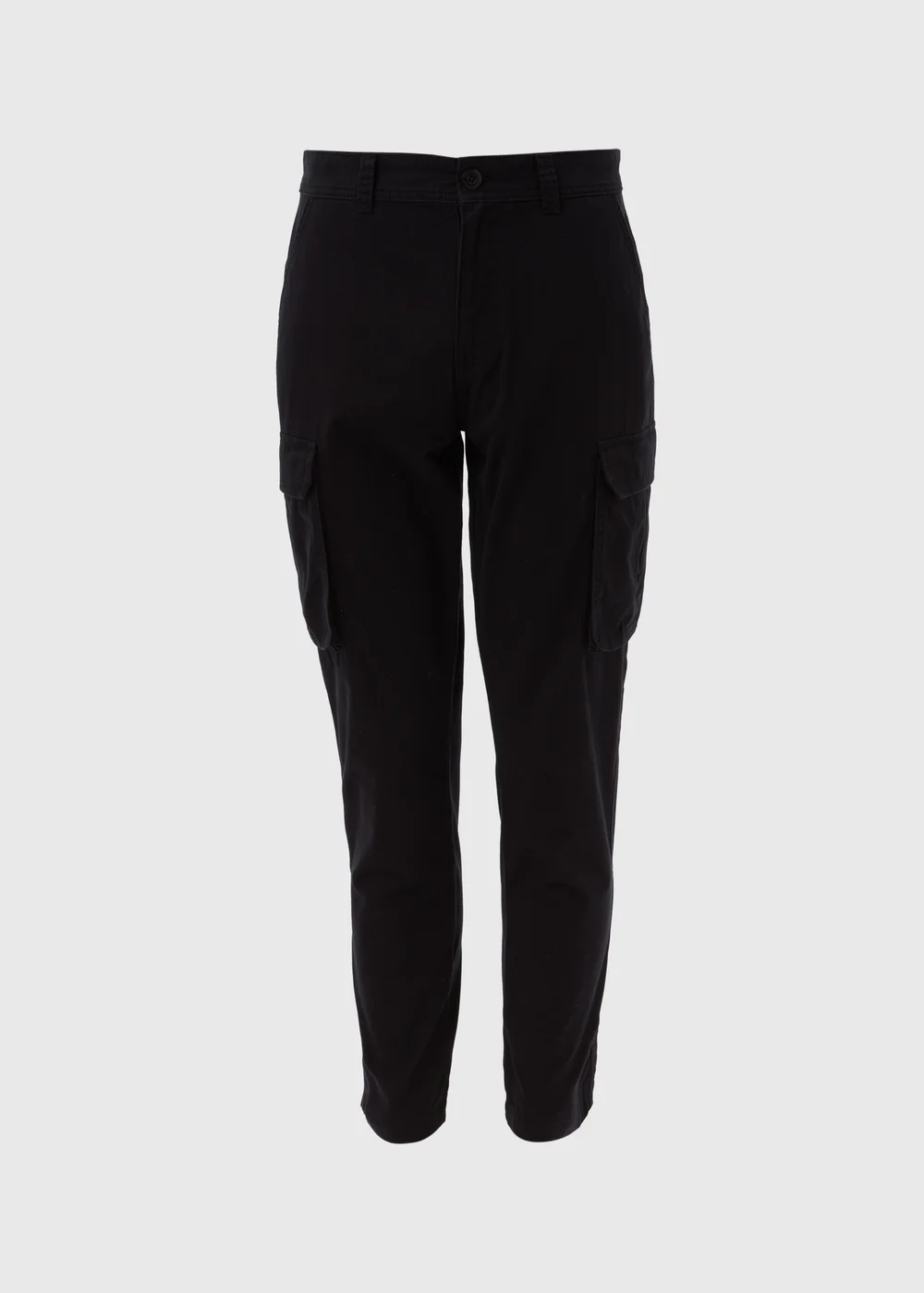 Black Drawcord Cargo Trousers - Extra small Image 5