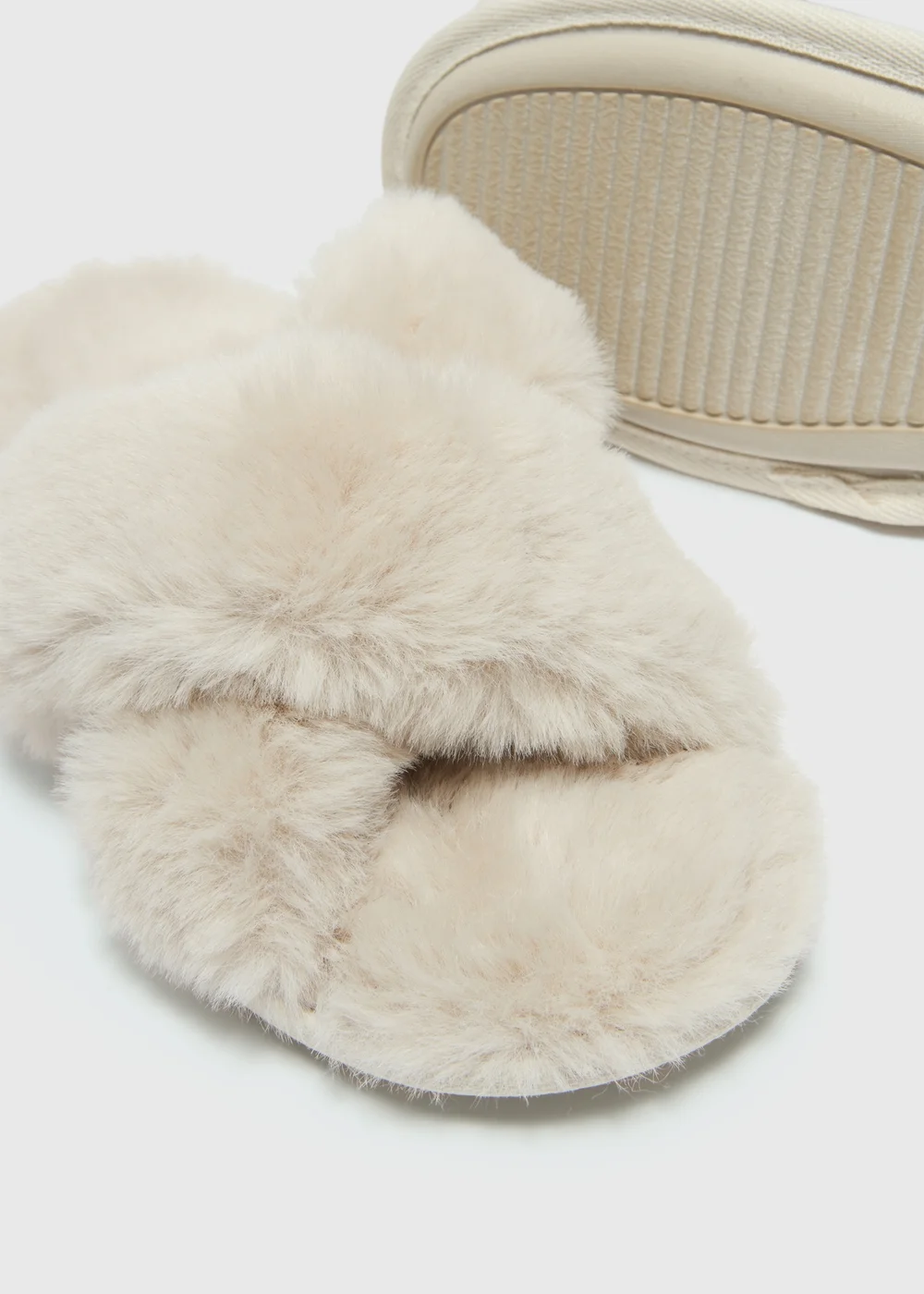 Mink Fur Slipper Sliders - Small Image 2