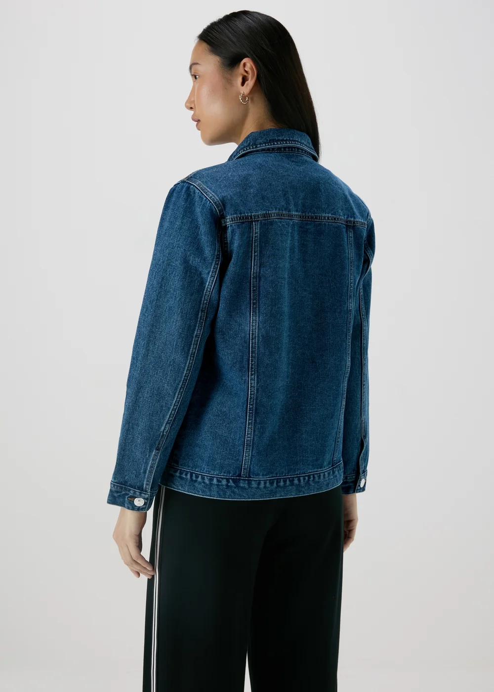 Dark Wash Denim Oversized Jacket - 8 Image 2