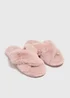 Pink Double Strap Slippers - Small Image 1