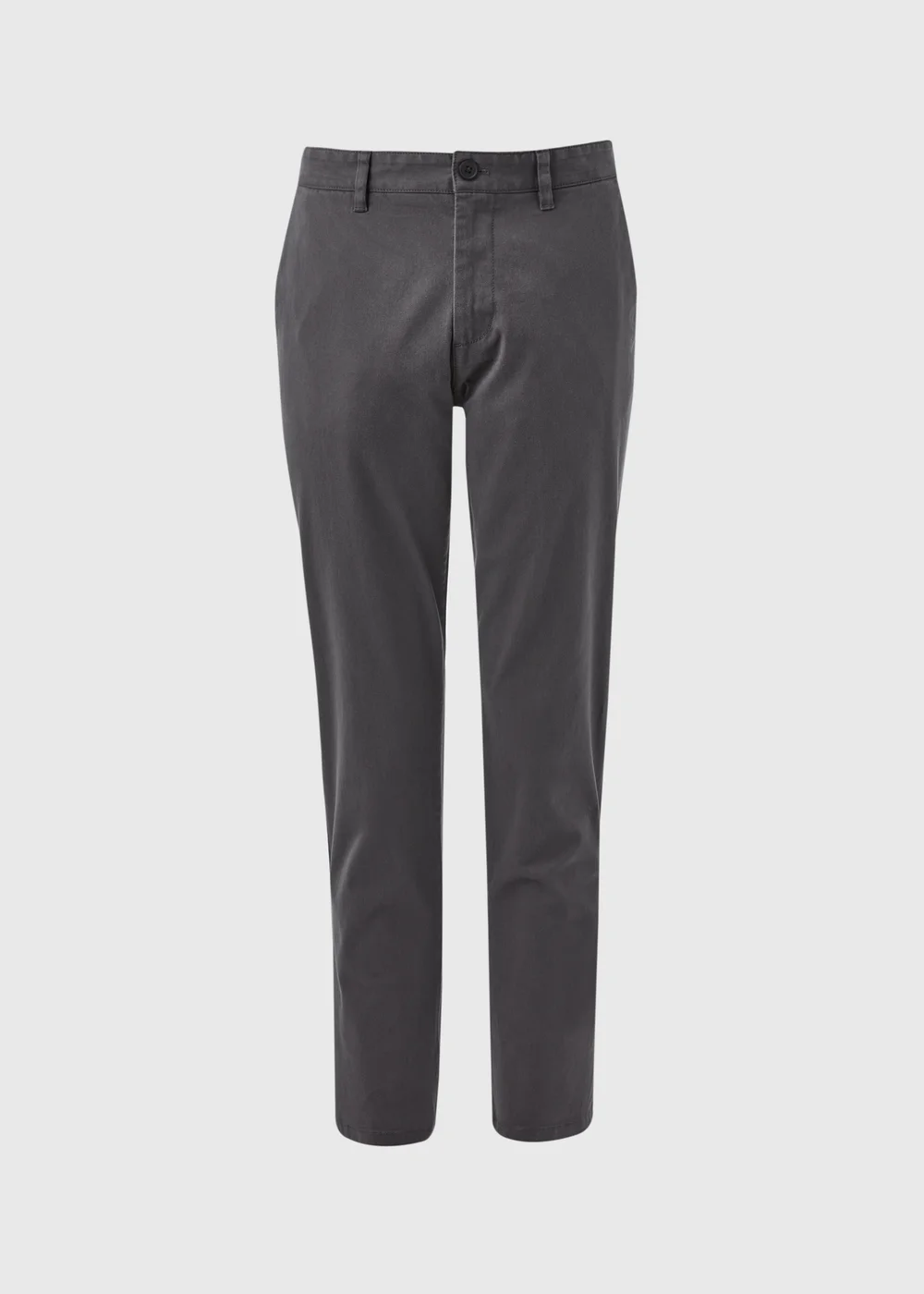 Grey Straight Fit Chinos - 30 Waist Regular Image 4