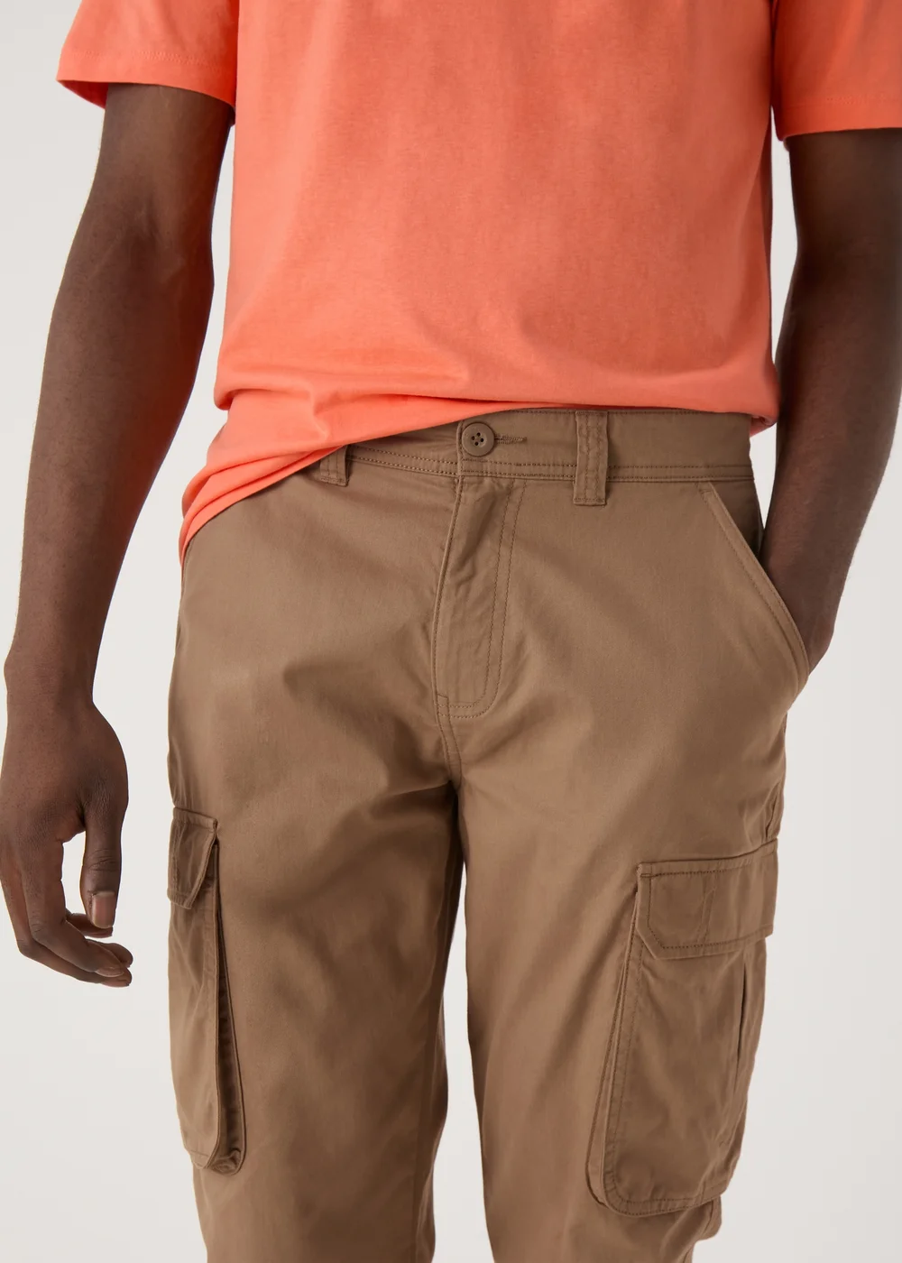 Brown Cargo Trousers - 30 Waist Regular Image 3