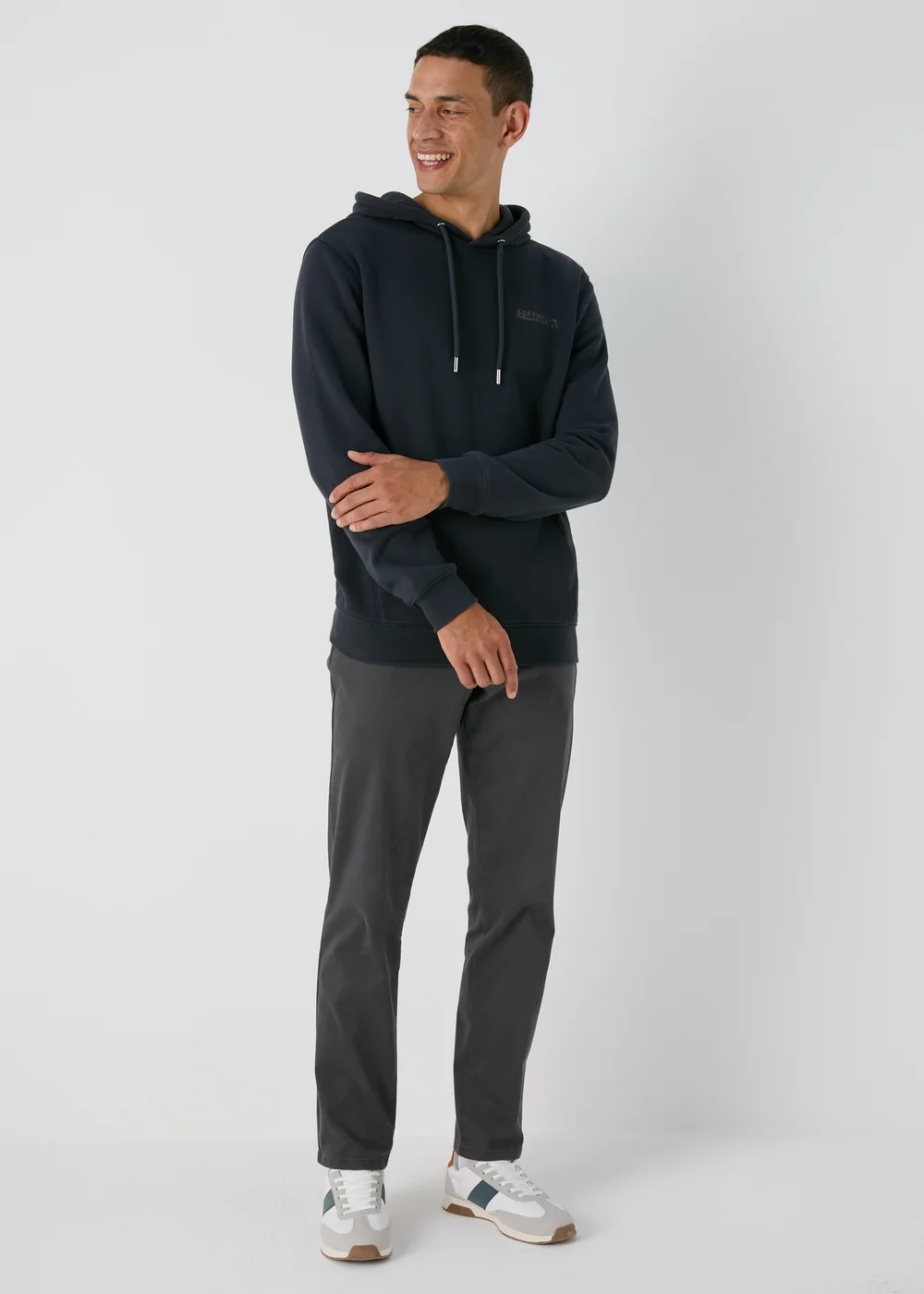 Grey Slim Fit Chinos - 30 Waist Regular Image 1