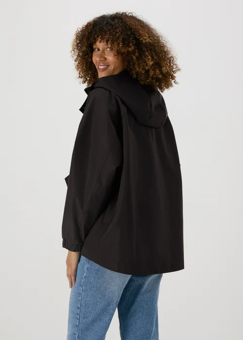 Black Mid Length Mac Coat - 8 Image 2