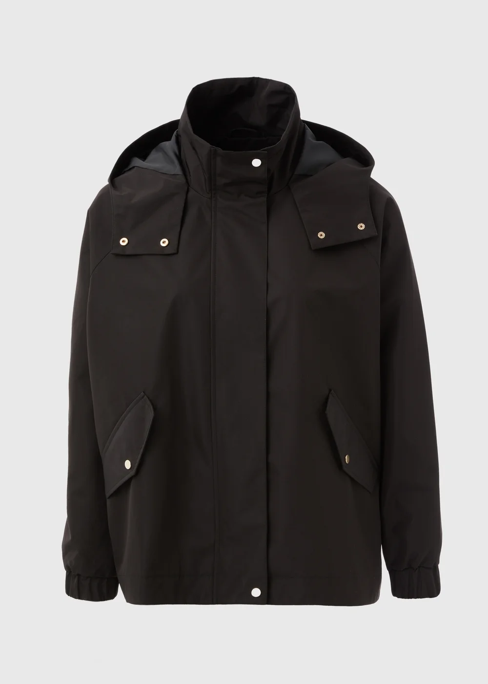 Black Mid Length Mac Coat - 8 Image 5
