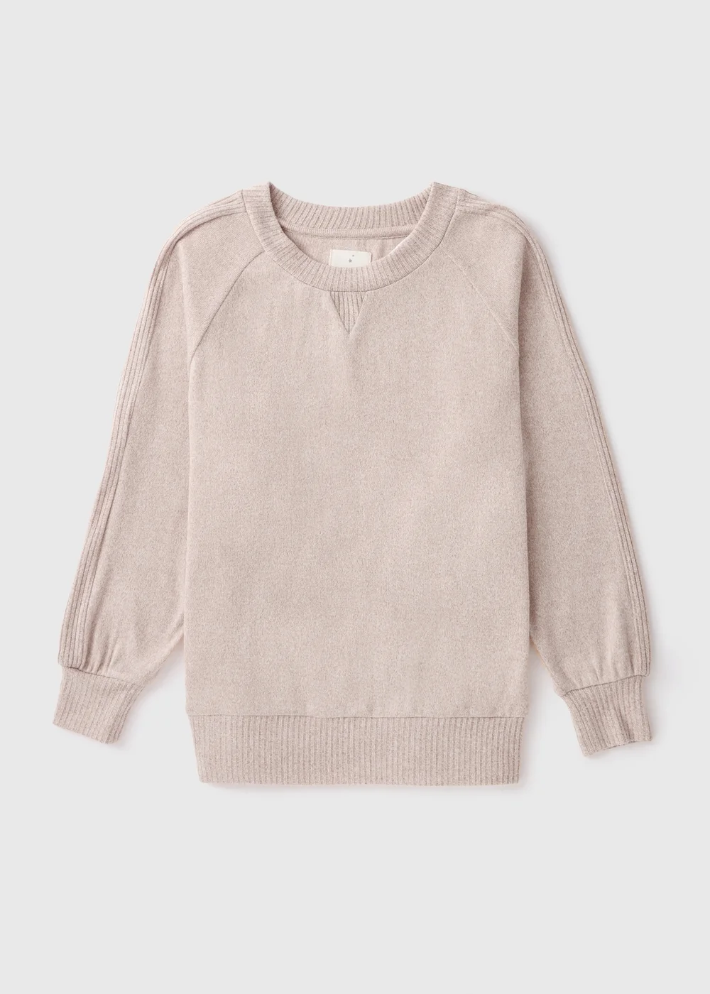 Mink Soft Ribbed Pyjama Top - Extra small Image 4