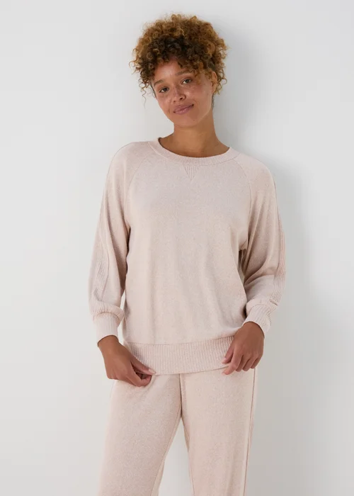 Mink Soft Ribbed Pyjama Top - Extra small Image 3