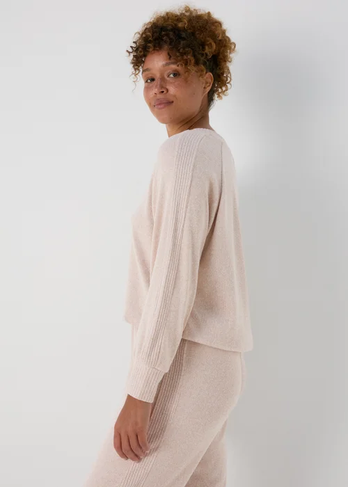 Mink Soft Ribbed Pyjama Top - Extra small Image 1