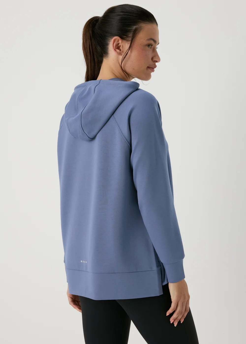 Blue Longline Souluxe Hoodie - Small Image 2