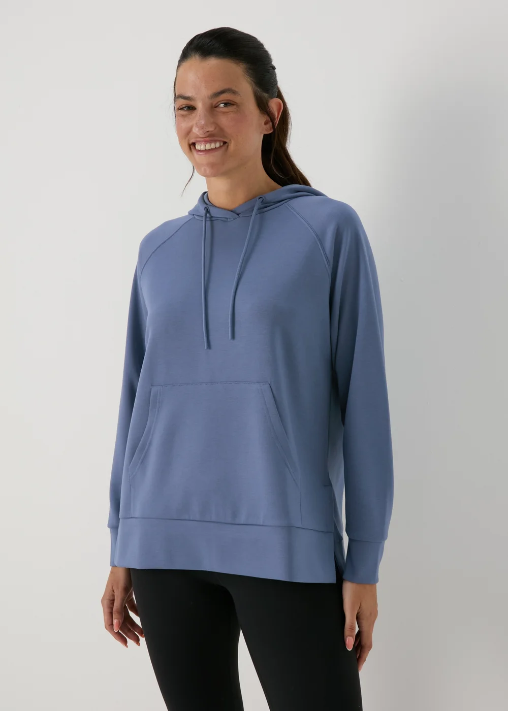 Blue Longline Souluxe Hoodie - Small Image 3