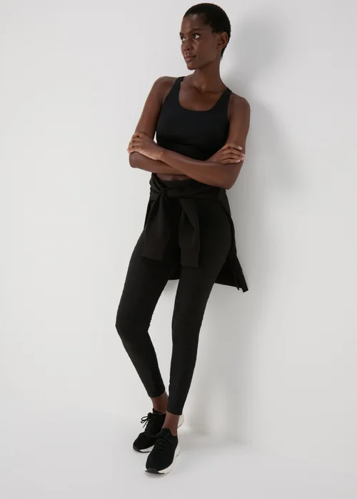 Souluxe Black Ruched Leggings - 8 Image 4