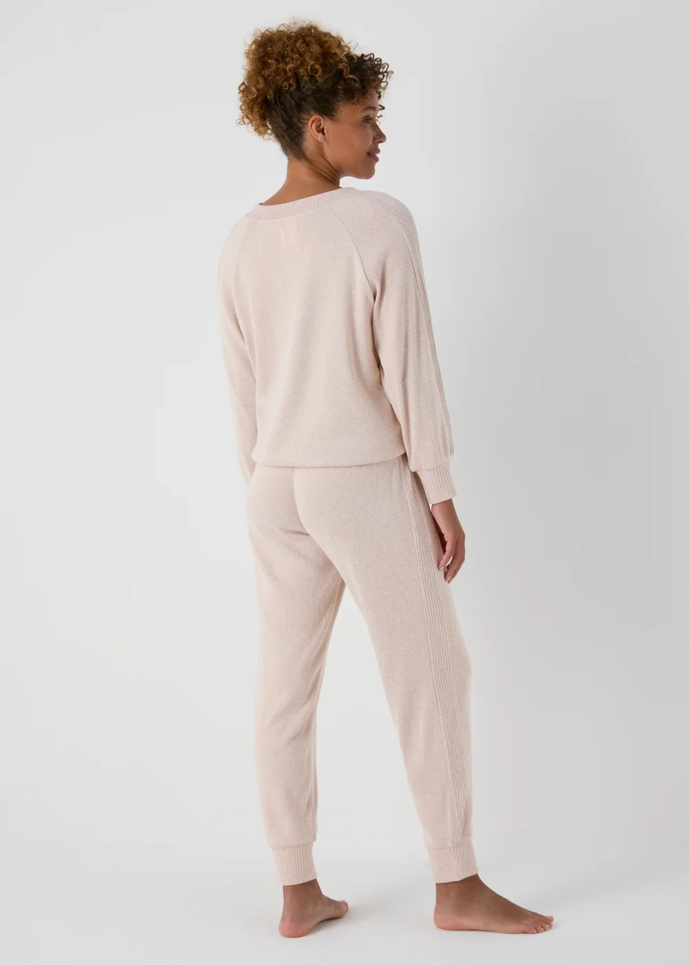 Mink Soft Ribbed Pyjama Bottoms - Extra small Image 2