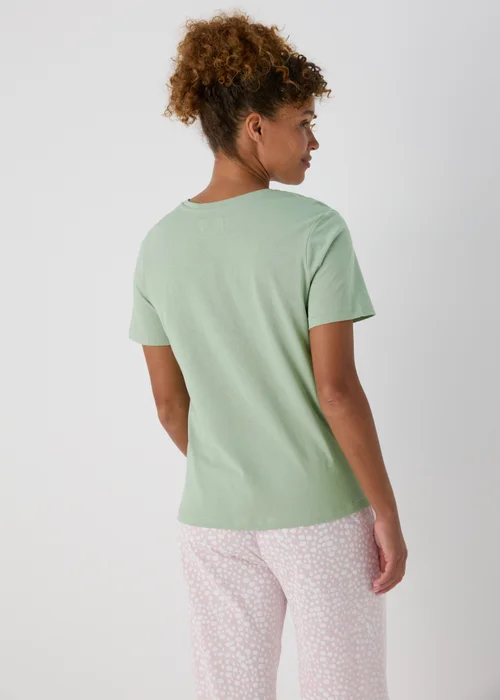 Green Leopard Pyjama T-Shirt - Extra small Image 2