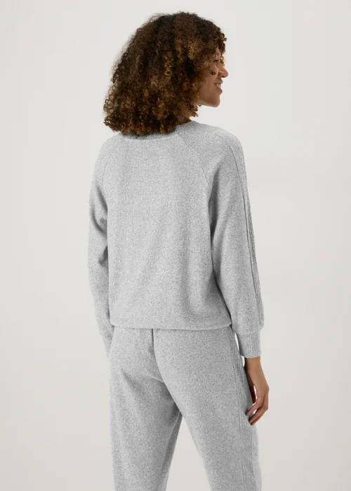 Grey Ribbed Pyjama Top - Extra small Image 2
