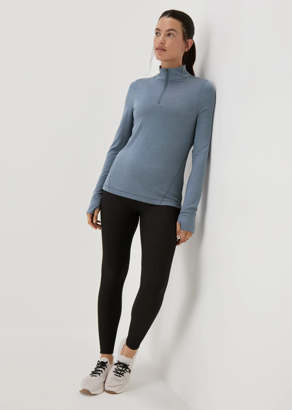 Souluxe Blue Half Zip Top - S Image 4