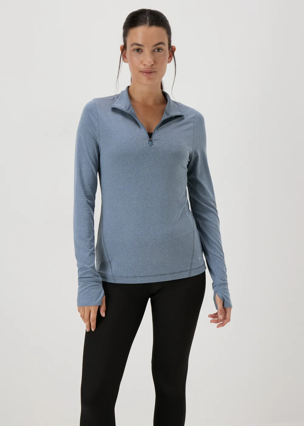 Souluxe Blue Half Zip Top - S Image 1