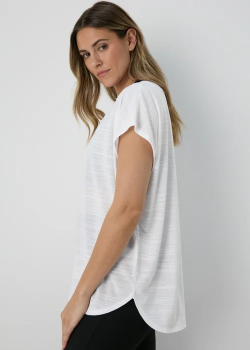 Souluxe V Neck White T Shirt - S Image 1
