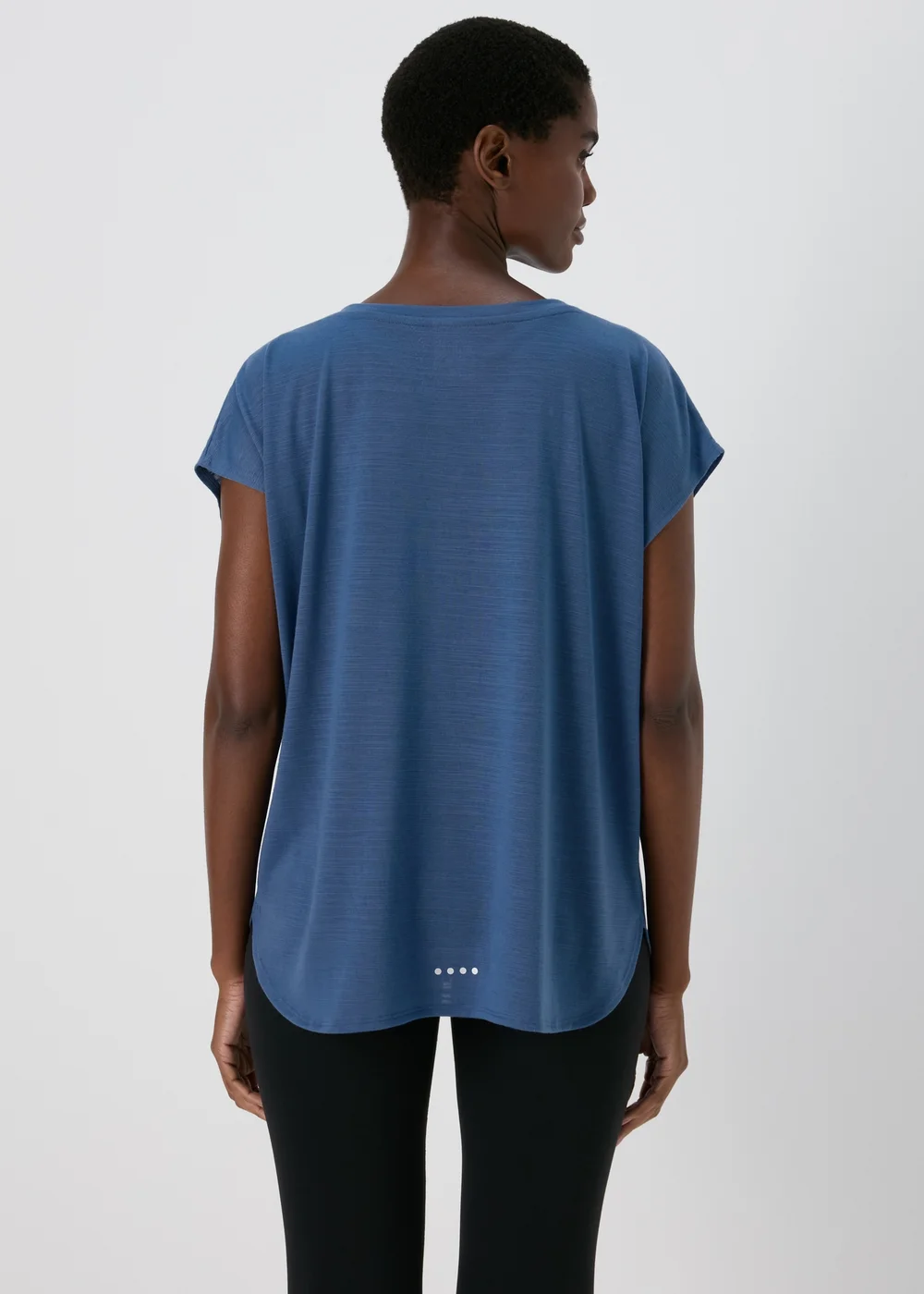 Souluxe Dark Blue V Neck T-Shirt - S Image 2