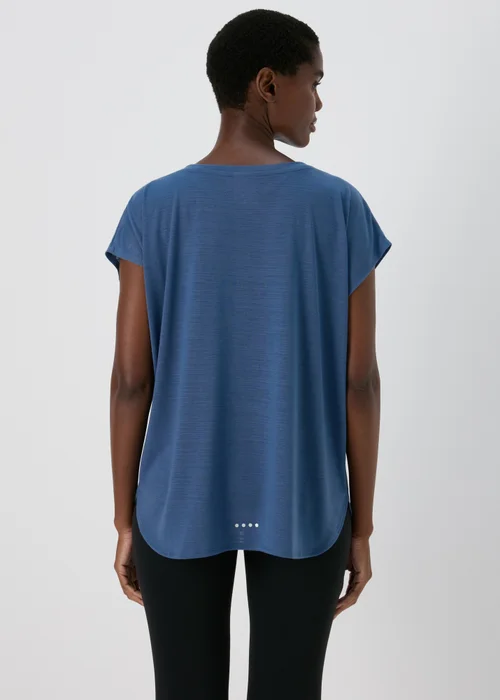 Souluxe Dark Blue V Neck T-Shirt - S Image 2
