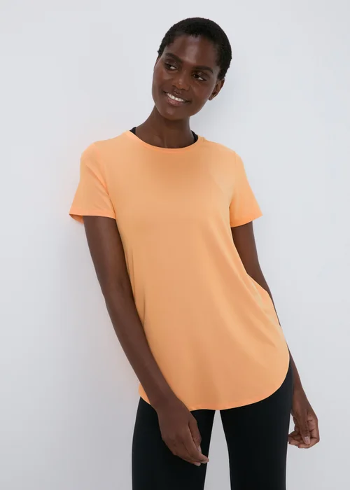 Souluxe Longline Orange T Shirt - S Image 1