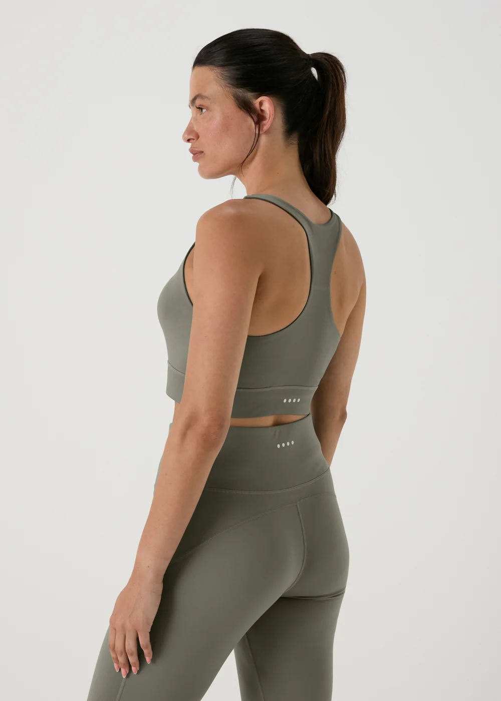 Khaki Basic Crop - Small Image 2