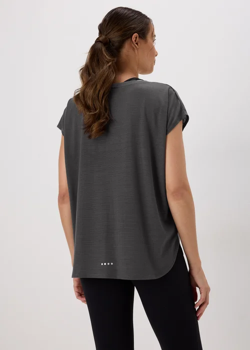 Souluxe Charcoal V Neck T-Shirt - Small Image 2