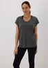 Souluxe Charcoal V Neck T-Shirt - Small Image 4
