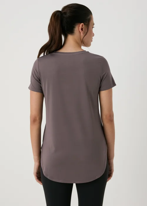 Souluxe Charcoal Souluxe Longline T-Shirt - S Image 2