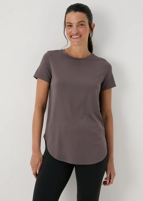 Souluxe Charcoal Souluxe Longline T-Shirt - S Image 1