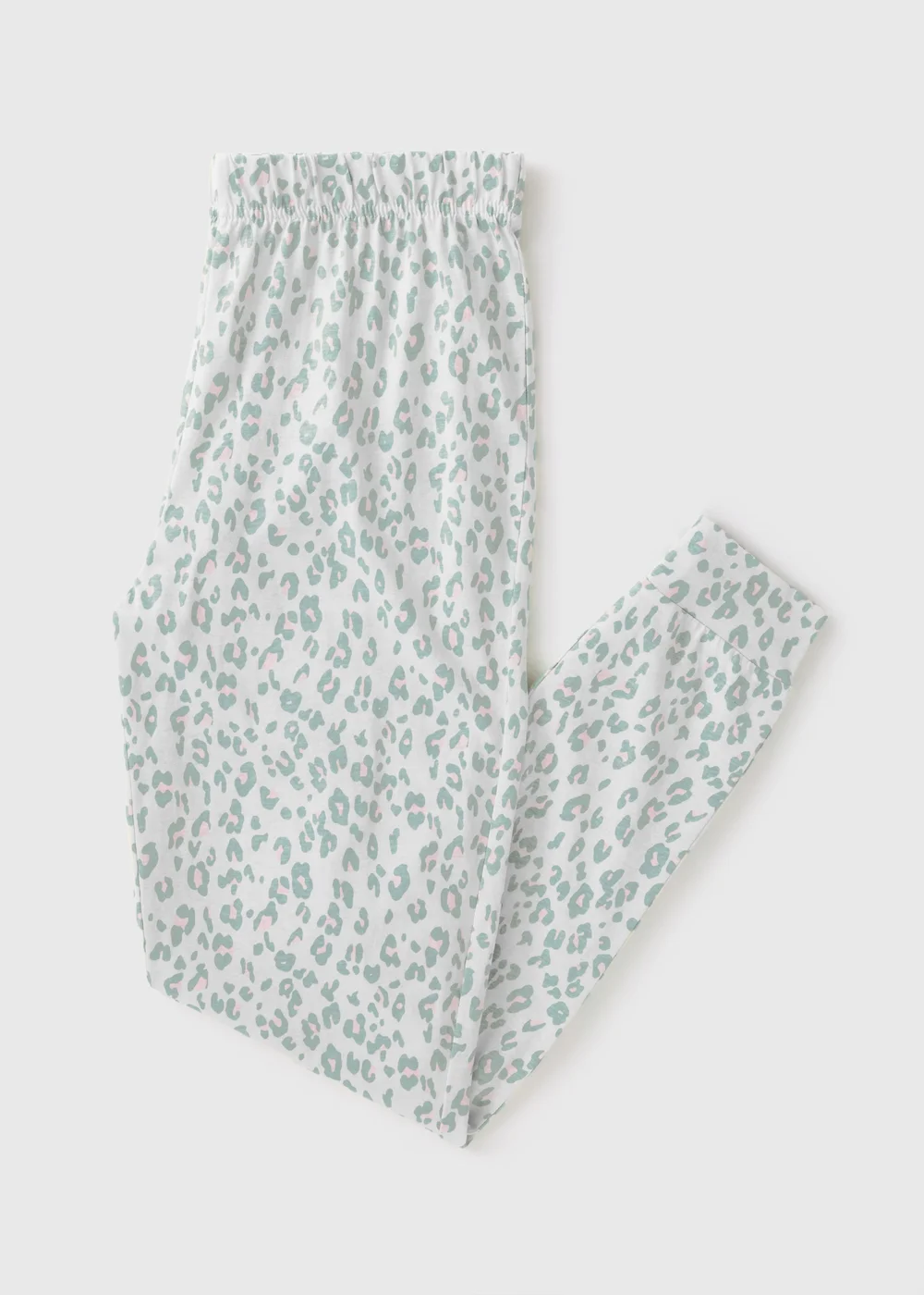 Green Leopard Print Pyjama Bottoms - Extra small Image 4