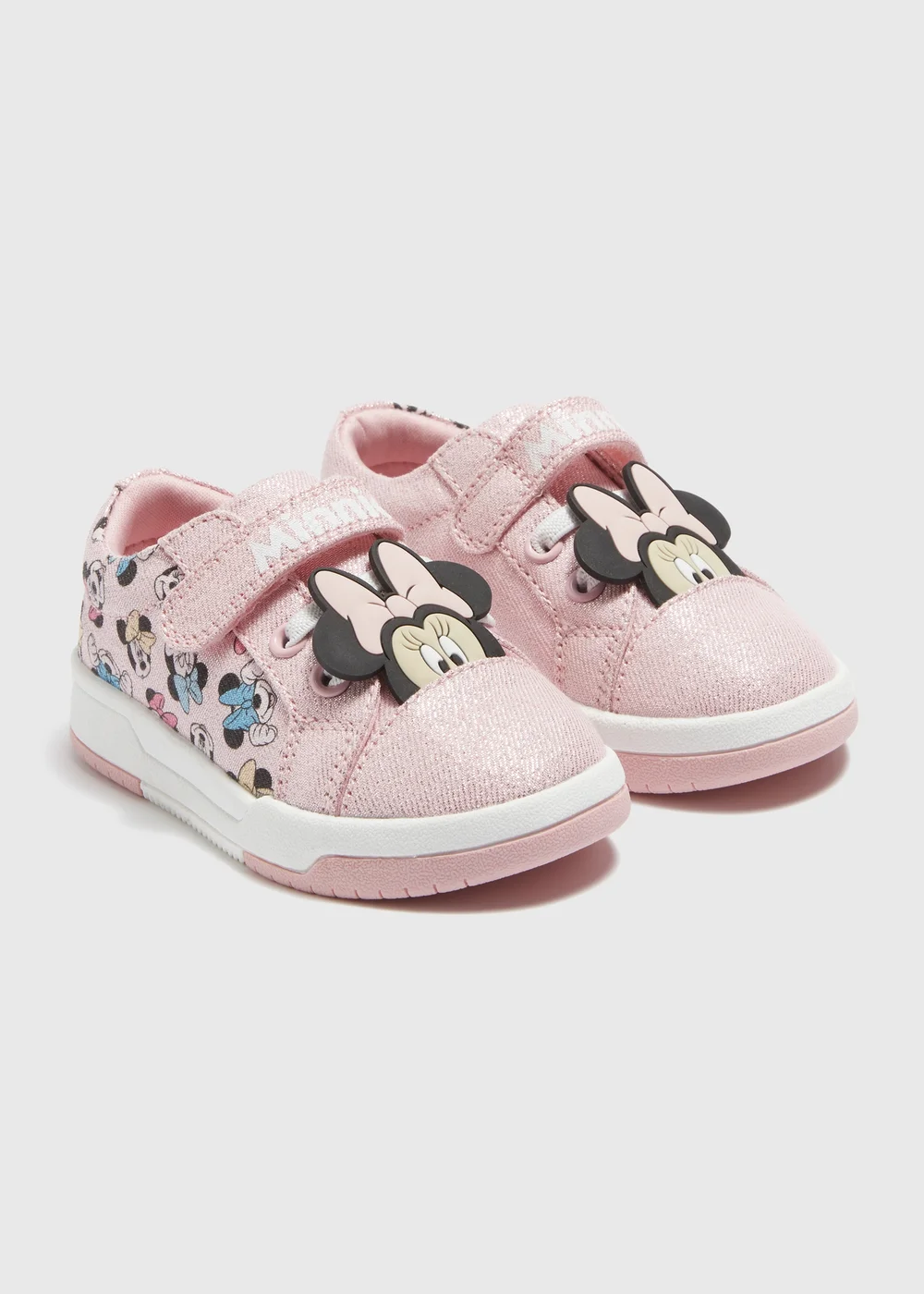 Disney Girls Pink Minnie Mouse Trainers (Younger 4-12) - 6 Infant Image 1