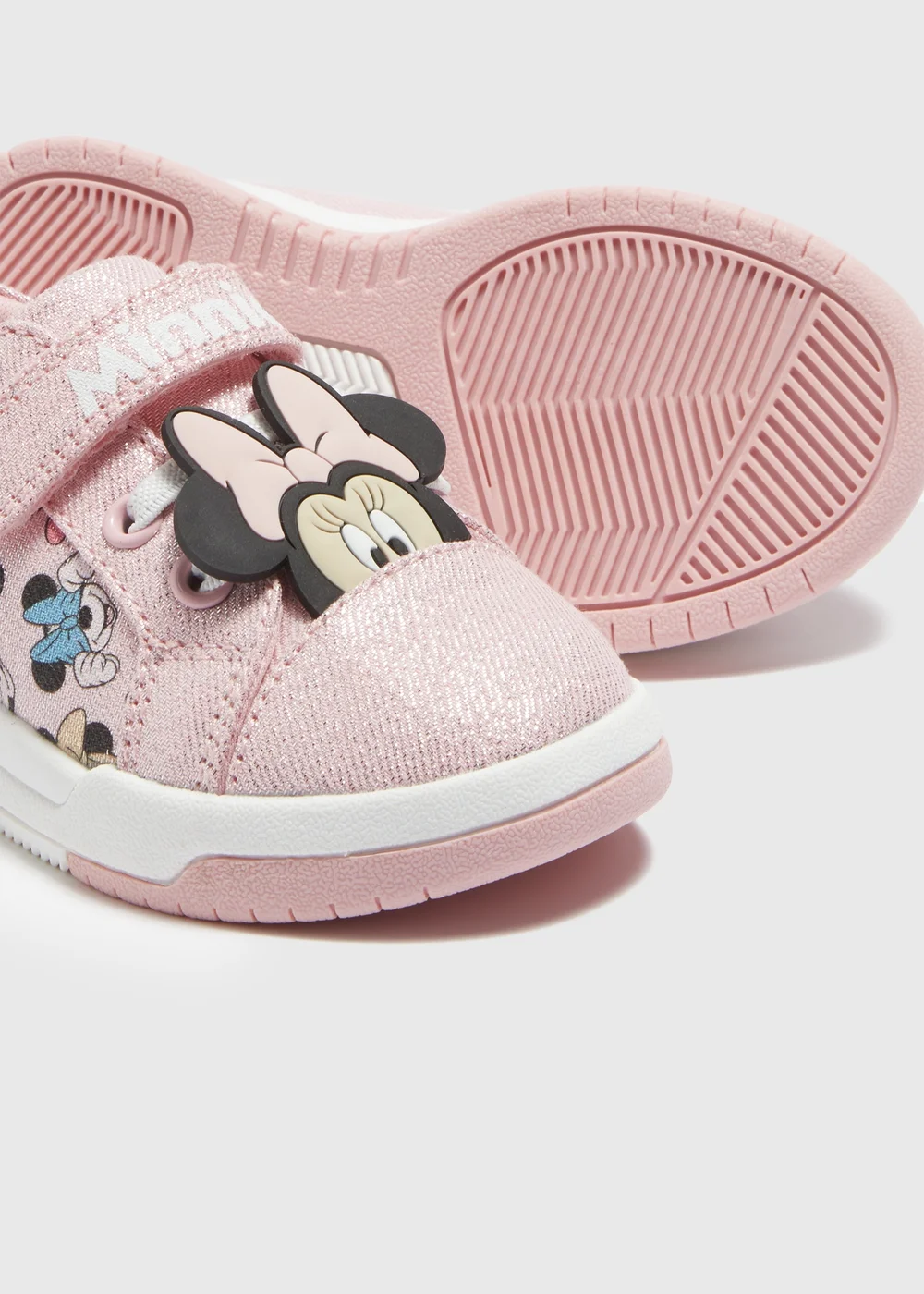 Disney Girls Pink Minnie Mouse Trainers (Younger 4-12) - 6 Infant Image 2