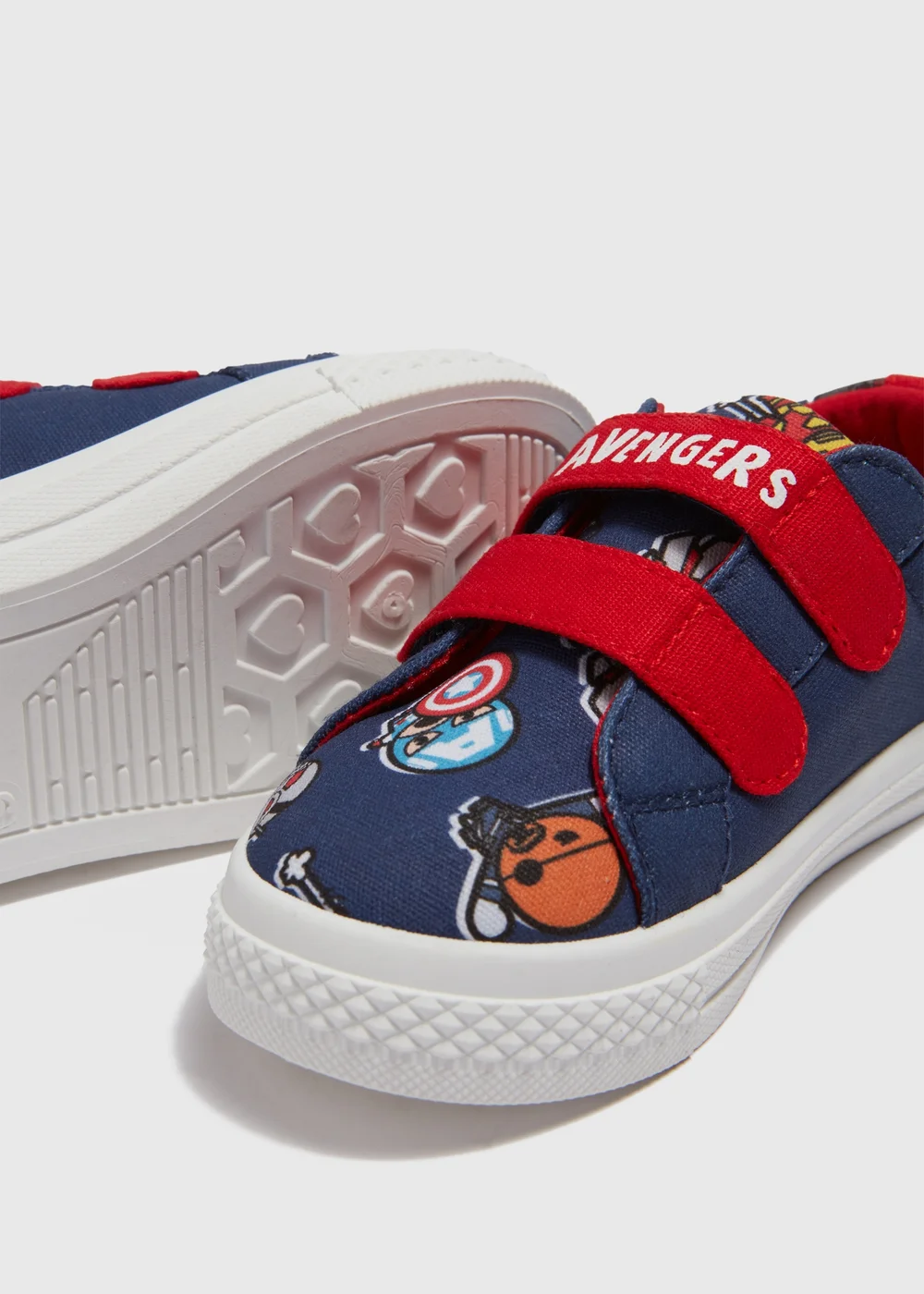 Marvel Kids Navy Avengers Canvas Shoes (Younger 4-12) - 6 Infant Image 2