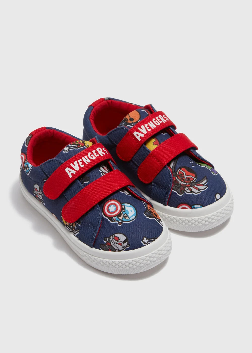 Marvel Kids Navy Avengers Canvas Shoes (Younger 4-12) - 6 Infant Image 1